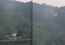#VIDEO // Aterriza helicóptero de la Marina en cerro de La Garita, Jalisco