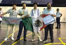 Estudiantes del Cecytem ganan primer lugar en feria internacional de ciencia en Colombia