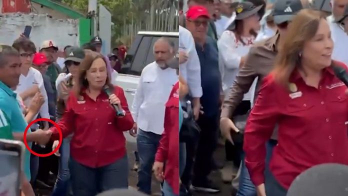 Un gesto de Rocío Nahle durante una visita a un ingenio desata críticas