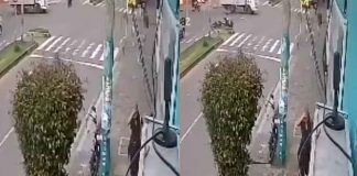#VIDEO // Choque de moto y furgón en Avenida Las Américas, Colombia, deja una fallecida