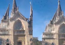 #VIDEO // Colapsa parte de la Catedral de Manizales tras fuerte terremoto de 7.4 en Colombia