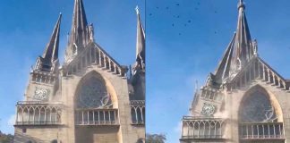 #VIDEO // Colapsa parte de la Catedral de Manizales tras fuerte terremoto de 7.4 en Colombia