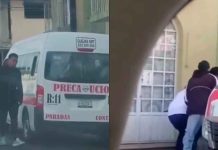#VIDEO // Conductor de combi y pasajeros en Tehuacán detienen a un asaltante
