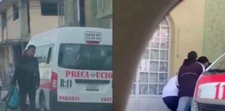 #VIDEO // Conductor de combi y pasajeros en Tehuacán detienen a un asaltante