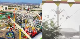 #Video // Pánico en la Feria de León: jóvenes quedan atrapados en las “sillas voladoras” durante una tormenta