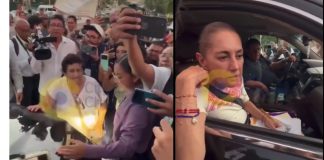 #Video // “Yo no te doy la mano” Mujer intercepta camioneta de Sheinbaum y le exige resolver conflicto por un terreno