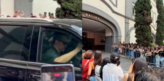 #VIDEO // “Estoy flaquita, sí quepo”: fans de Harry Styles esperan fuera del hotel y logran saludo en CDMX