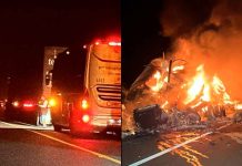 Se registran choque e incendios de vehículos en Arteaga y La Huacana