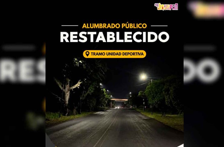 Jiquilpan restablece alumbrado público en la carretera Guadalajara–Morelia