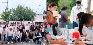 Juan Carlos Barragán y Verónica Zamudio acercan servicios de salud a las colonias de Morelia