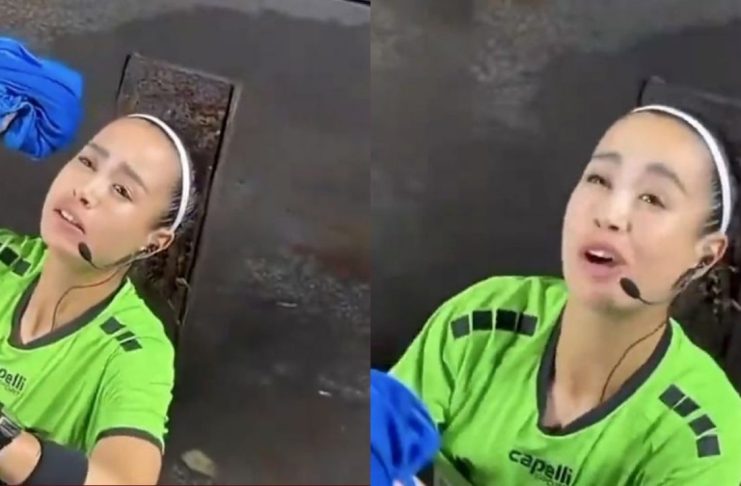 #VIDEO // “Es de Pumas, no puedo” Katia Itzel García rechaza firmar playera de aficionado