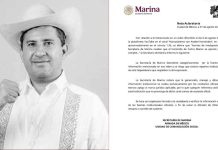 Marina desmiente señalamientos de Anabel Hernández sobre el homicidio de Carlos Manzo