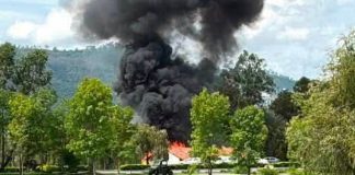 Se incendia restaurante en el Club de Golf Tres Marías; reportan explosión de tanque de gas