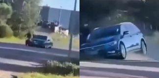 #VIDEO // Policía embiste a menor de 15 años en ciclomotor tras intento de fuga