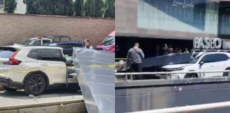 #VIDEO // Estructura de Paseo Interlomas cae sobre camioneta tras impacto de camión y mata a mujer