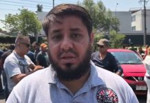 Se manifiestan choferes de plataformas en Casa Michoacán tras asesinato de conductor en Mil Cumbres