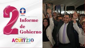 Rinde Adán Guillén su Segundo Informe de Gobierno en Acuitzio del Canje
