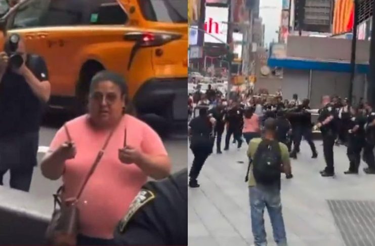 #VIDEO // Mujer apuñala a dos personas en Times Square y es abatida por la policía de Nueva York