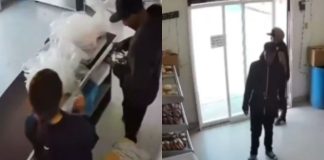 #VIDEO // Fueron a “cobrar piso” robando dinero, un celular y hasta el pan en panadería de Puebla