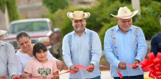 Presidente Víctor Vázquez entrega obra integral en tendencia de Galeana