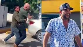 #VIDEO // Suspenden a funcionarios de Progreso tras pelear a golpes en una gasolinera