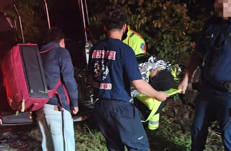 Rescatan a motociclista tras accidentarse en el cerro de Ticuitaco, en La Piedad