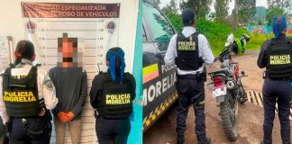 Policía Morelia detiene a joven en posesión de motocicleta robada
