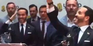 #VIDEO // Presidente de Colombia manda besos previo a informe de sismo