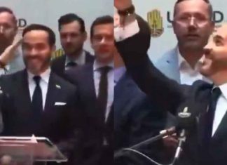 #VIDEO // Presidente de Colombia manda besos previo a informe de sismo