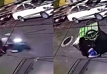 #VIDEO // Se desprende calandria de un mototaxi cerca de la Línea 1 del Metro en CDMX; hay lesionados
