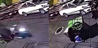#VIDEO // Se desprende calandria de un mototaxi cerca de la Línea 1 del Metro en CDMX; hay lesionados