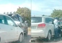 Se registra choque por alcance entre tres vehículos en la Morelia-Pátzcuaro