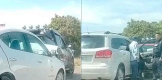 Se registra choque por alcance entre tres vehículos en la Morelia-Pátzcuaro