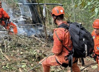 #VIDEO // Caída de helicóptero en un bosque de Brasil deja al menos 4 muertos