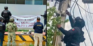 Aseguran SSP y fuerzas federales 12 cámaras parásitas en Apatzingán