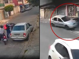 #VIDEO // Mueren 2 asaltantes al ser embestidos por la victima a la que acababan de asaltar