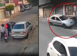 #VIDEO // Mueren 2 asaltantes al ser embestidos por la victima a la que acababan de asaltar