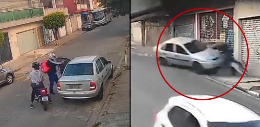 #VIDEO // Mueren 2 asaltantes al ser embestidos por la victima a la que acababan de asaltar