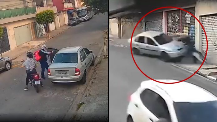 automovilista-arrolla-mata-ladrones-robo-brasil