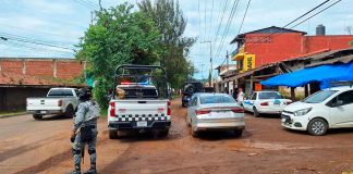 Autoridades catean inmueble sobre la carretera Uruapan-San Juan Nuevo