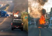 #VIDEO // ¿Vas a viajar por Michoacán? Estas carreteras presentan bloqueos y quemas este miércoles