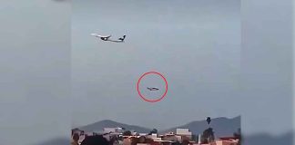 #VIDEO // Captan en video a un supuesto OVNI volando muy cerca de un avión comercial en Tijuana