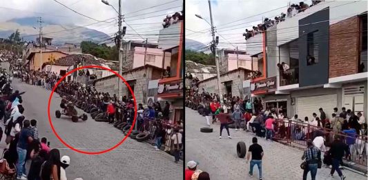#VIDEO // Vehículo de madera choca contra multitud durante festejo en San Roque