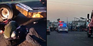 Se registra choque entre moto y tráiler en la avenida Madero Poniente de Morelia; hay un herido