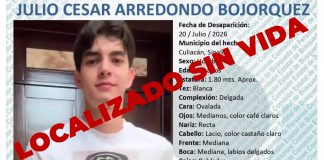 Identifican a joven estudiante desaparecido tras ir a trabajar; fue hallado sin vida en Culiacán