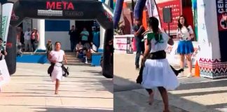 #VIDEO // Ester Zárate, atleta de Oaxaca, conquista el Trail de las Culturas Tlaxiaco corriendo sin calzado