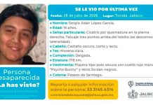Desaparece un adolescente de 16 años en Tonalá engañado con una supuesta oferta laboral