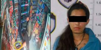 #VIDEO // Detienen a joven señalada de participar en robo a tienda de abarrotes en Las Margaritas