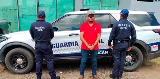 Cae presunto homicida durante operativo carretero en la autopista Siglo XXI