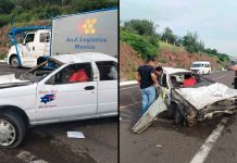 #VIDEO // Dos accidentes afectan la circulación en la Autopista Siglo XXI; hay un lesionado